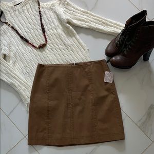 NEW Free People Modern Femme Vegan Suede Mini